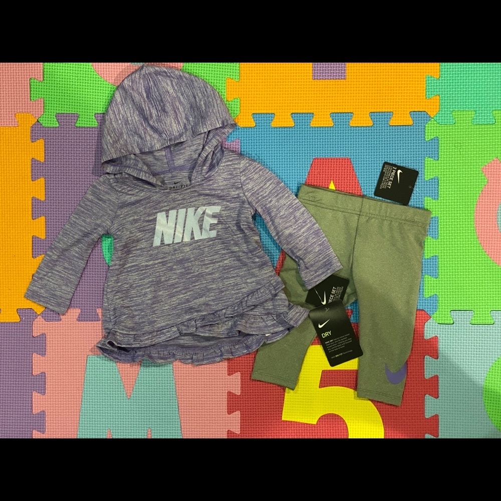 6m Nike hooded top and leggings set